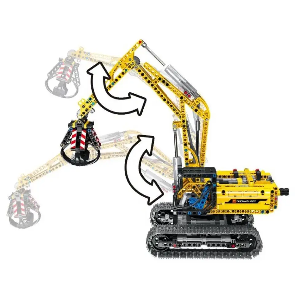 LELE 38014 Technic Серия Механический экскаватор Механическая лопата строительные блоки