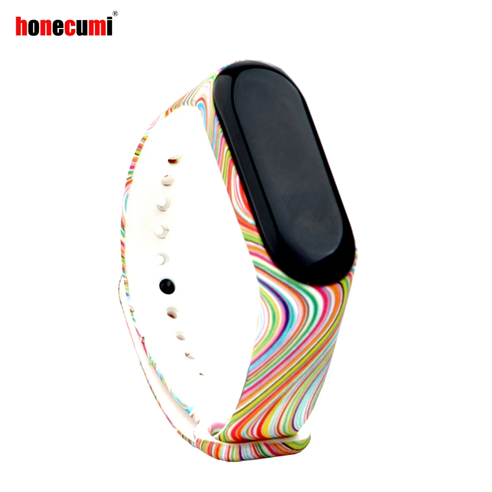 Honecumi для Xiaomi Band 3 сменный силиконовый браслет MIband3 мужчин и