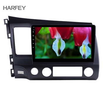 

Harfey 2Din GPS Multimedia Player 10.1 Inch Head Unit Car Radio For 2006 2007 2008-2011 Honda Civic Android 9.1 with Mirror Link