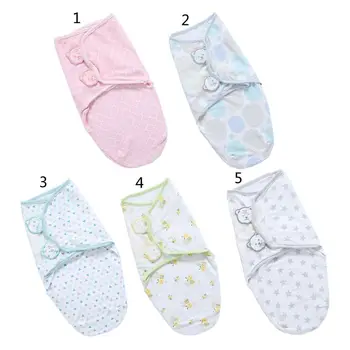 

Soft and Adjustable Cotton Infant Sleeping Bag Original Swaddle Bag Wrap Blanket for Baby 0-6 Months Unisex