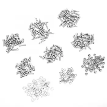 

150Pcs Cap Hex Socket Screw M4 Stainless Steel 304 + 50Pcs Hex Nut + 100Pcs Washers Fasteners Flat Washer
