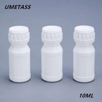 

UMETASS 10ML empty plastic bottle with Lid mini refillable bottles for pill powder reagent HDPE EVOH container 100PCS/lot