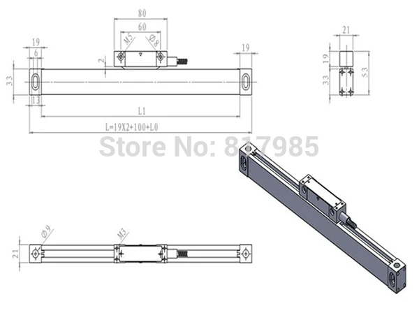 middle linear scale