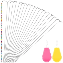 

3/9PCS 7.5 Inch Curved Beading Needles Stainless Steel Bead Spinner Needle Jewelry Making Curved Needles for Sewing DIY Crafting