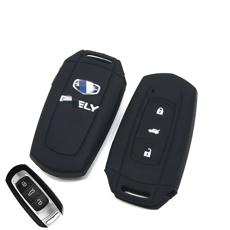 Key Case Key Case Cover Car Key Shell Car Key Chain Key Case Cover For Geely Coolray X6 Emgrand Global Hawk GX7 Car FOB Remote Holder