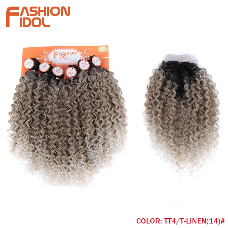 Moda ídolo afro kinky cabelo encaracolado 16