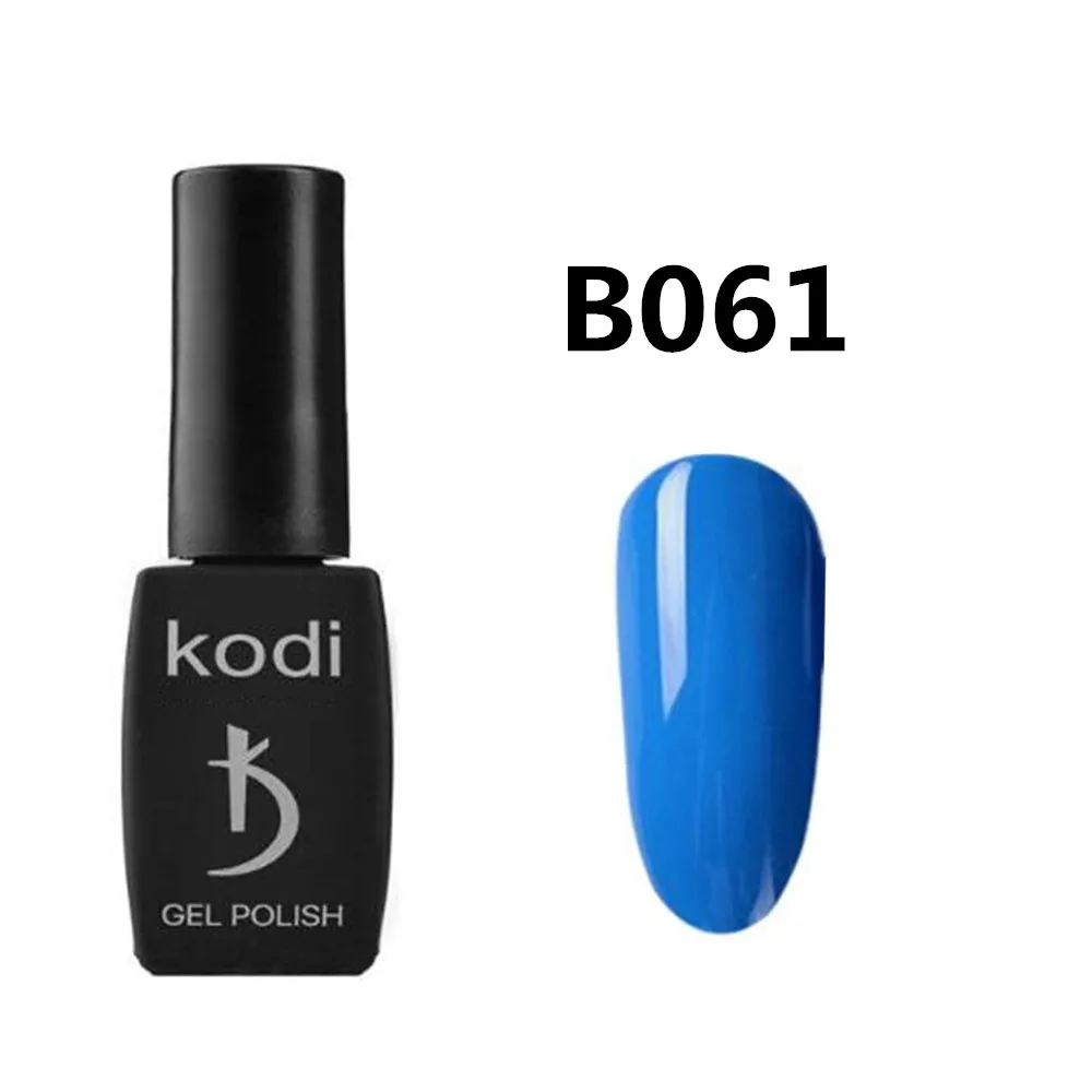 KODI лак для ногтей УФ гель синяя серия гель Лак 12 мл дизайн ногтей маникюр гель лак верхнее покрытие наращивание ногтей - Цвет: B061