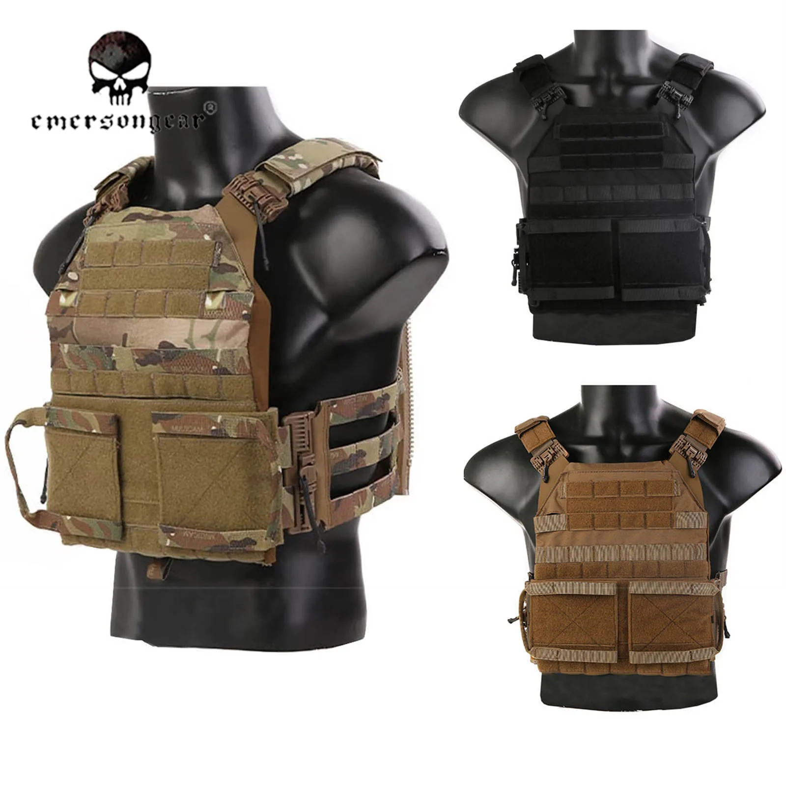 Emerson APC Tactical Vest ブラック Emerson Gear Plate Carrier CPC Style Tactical Vest - Black