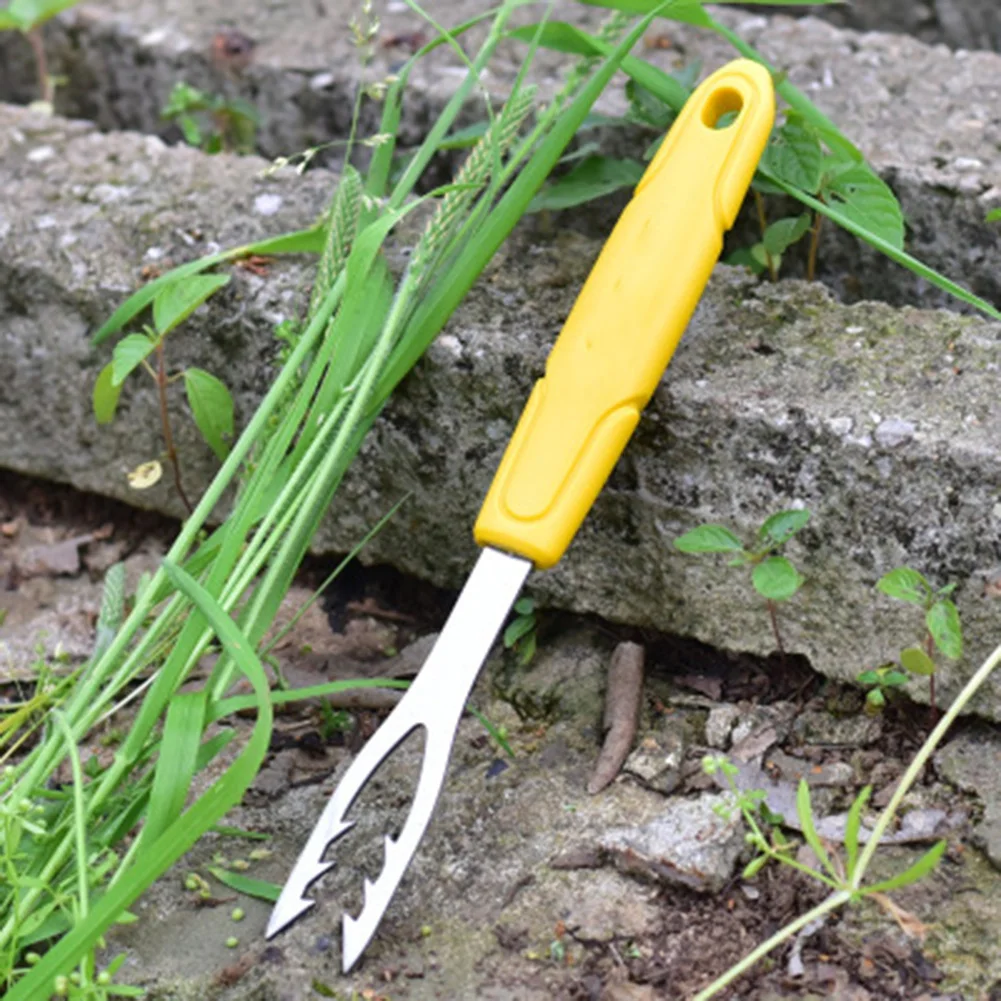 

Lawn Manual Weed Puller Practical Handheld Non-Slip Rust-resistant Durable Stainless Steel Ergonomic Garden Tools Accessories