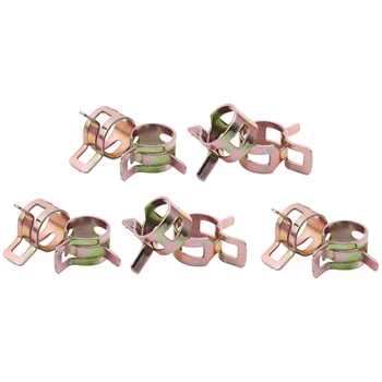 

10Pcs Spring Band Type Fuel Vacuum Hose Silicone Pipe Tube Clamp Clip