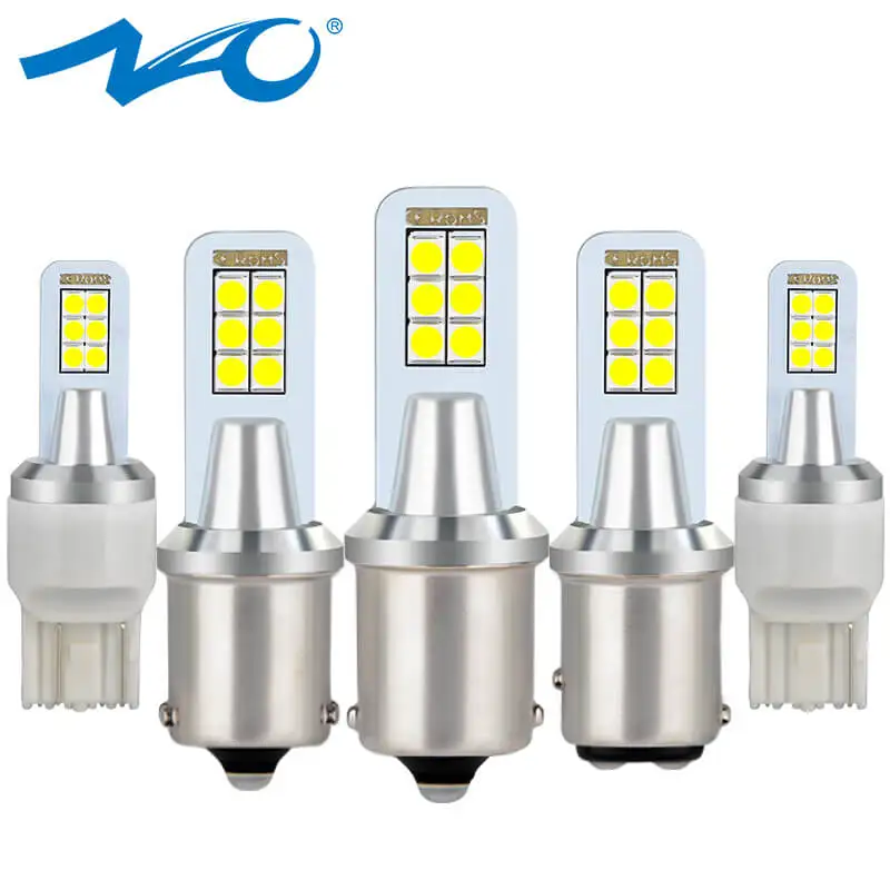NAO P21W светодиодный светильник PY21W 8W T20 7443 BAY15D W21W BA15S 1156 автомобильная лампа 12V W21 5W 1157