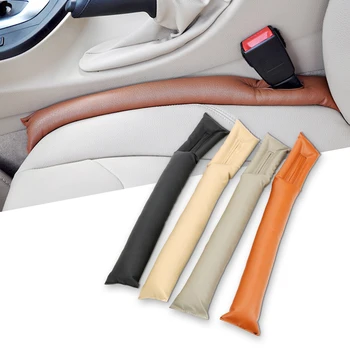 

LEEPEE Auto Seat Gap Filler Spacer Blocker Holster Seat Leak Cover PU Leather Filler Soft Pad Gap Anti-leakage Protection Strip