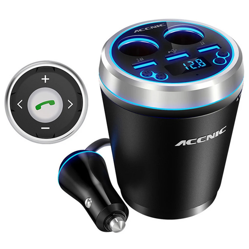 ACCNIC Bluetooth Handsfree автомобильный прикуриватель Mp3 плеер беспроводной 3 fm-трансмиттер с USB АВТО музыкальный плеер - Название цвета: NO.6