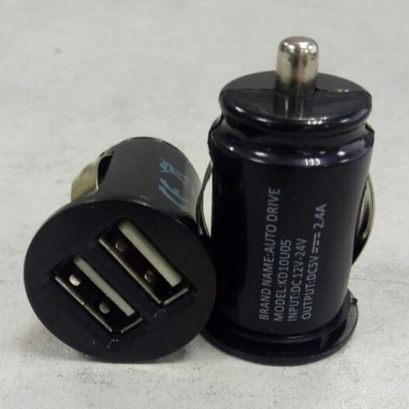 Двойной зарядное устройство usb Автомобильное быстрое зарядное устройство адаптер для телефона мини двойной зарядное устройство usb