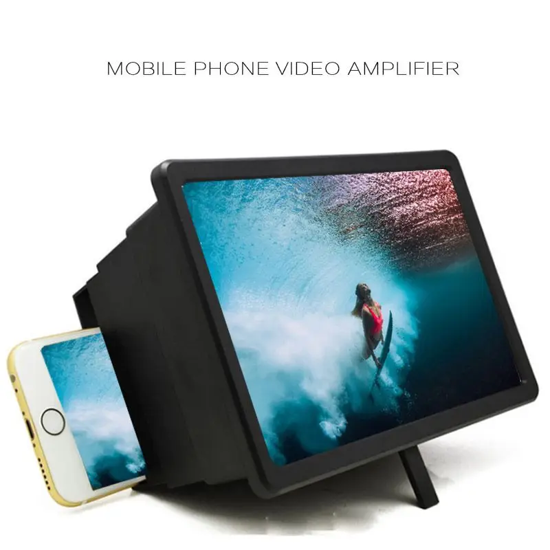 

HD White Black Screen Amplifier Two Colors F2 Mobile Phone Screen Amplifier Thicken Lens Mobile HD Video Amplifier