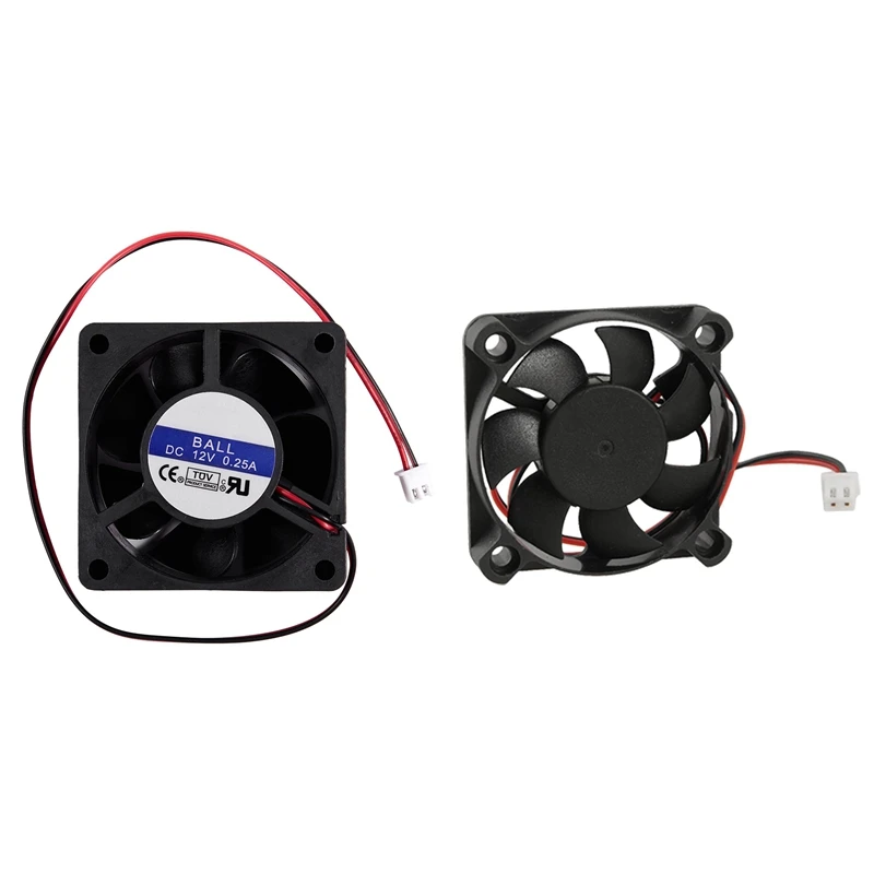 60 мм x 25mm 12V 0.25A 2Pin вентилятор охлаждения для компьютера с бесщеточным двигателем