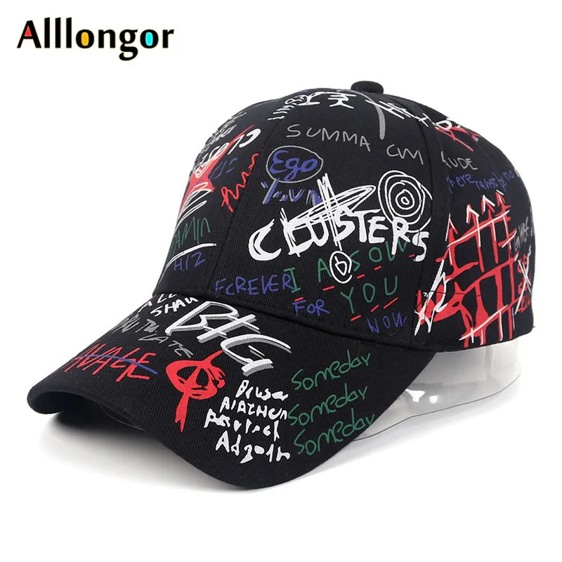 Unisex Trendy Graffiti Gorras De Béisbol Ajustable Transpirable Sombrero  Para El Sol Gorra Con Correa Larga Para Mujeres Hombres Regalos De Año  Nuevo Regalo De San Valentín Para Ella - Joyería Y