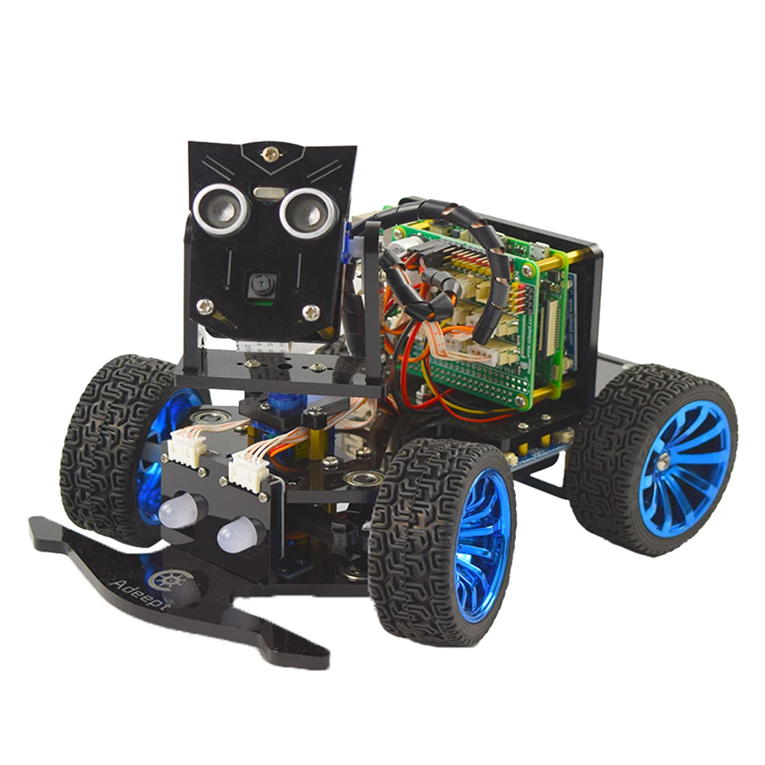 US $112.49 Adeept Mars Rover PiCarB WiFi Smart Robot Kit With Speech Recognition OpenCV RealTime Video For Raspberry Pi43Model BB