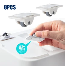 

8 wheels Paste Type Universal Pulley with Self-Adhesive Sticker Paste Type Universal Pulley Self Adhesive Mini Casters Wheels