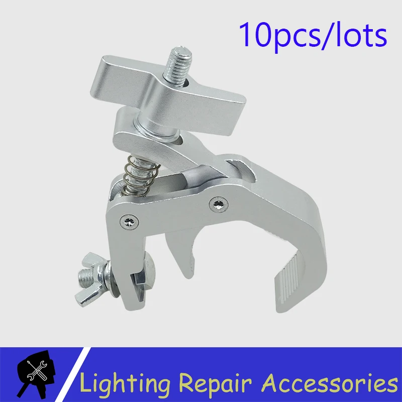 10pcs/lots Alumimun Alloy Clamp 150kg 40-60mm Hanger Hooks Bracket Stage Durable Heavy Duty Hook Stage Light Hook