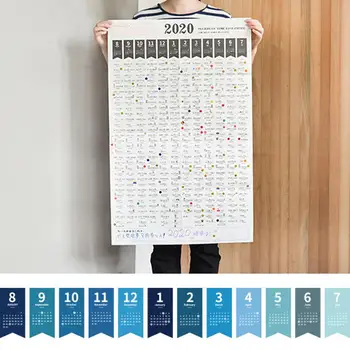 

2020 Wall Calendar Yearly Wall Calendar Daily Plan Paper Wall Calendar For Organizing Planning Or Office School Home