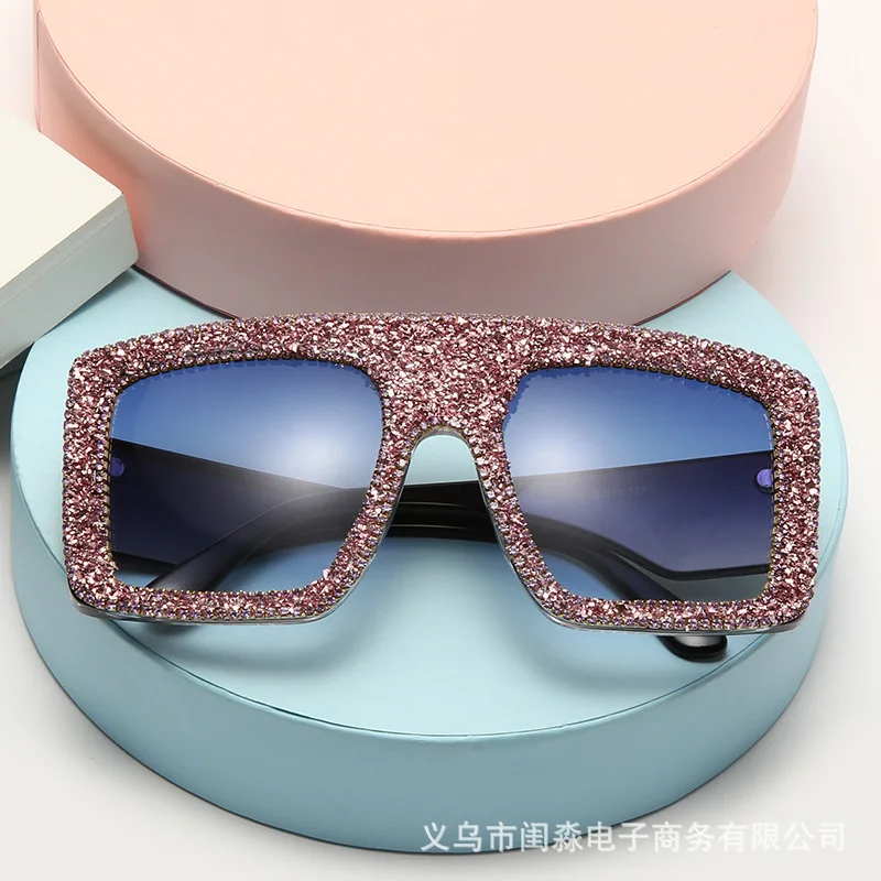 Gucci Acetate Glitter Zonnebril Met Vierkant Montuur in het Wit | NL