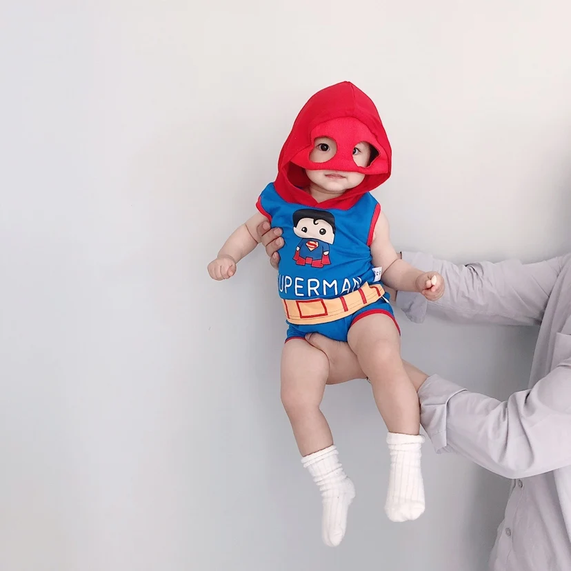 baby-Sets-Cute-Super-Hero-Design-Print-Clothes-Cotton-Soft-Tops-Shorts-2pcs-Body-Suits-Kids
