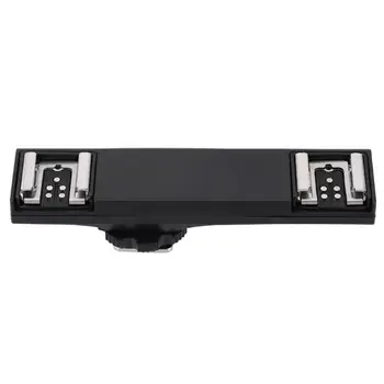 

DSLR Dual Flash Splitter Hot Shoe Speedlite Light Bracket for Canon 7DII 70D 5DR/RS 5DIII 6D Camera Camcorder hot shoe splitter
