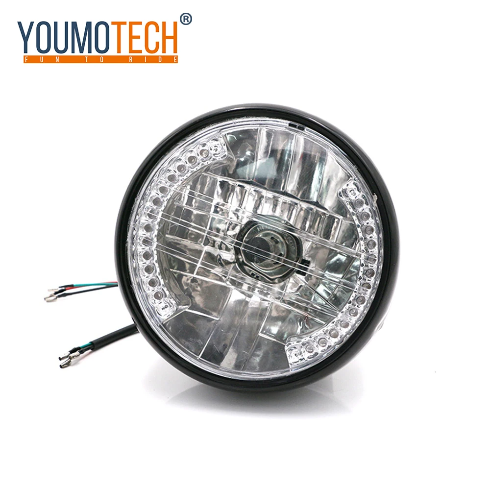 7 &quotмотоциклетный Янтарный светодиодный галогенный светильник с головкой