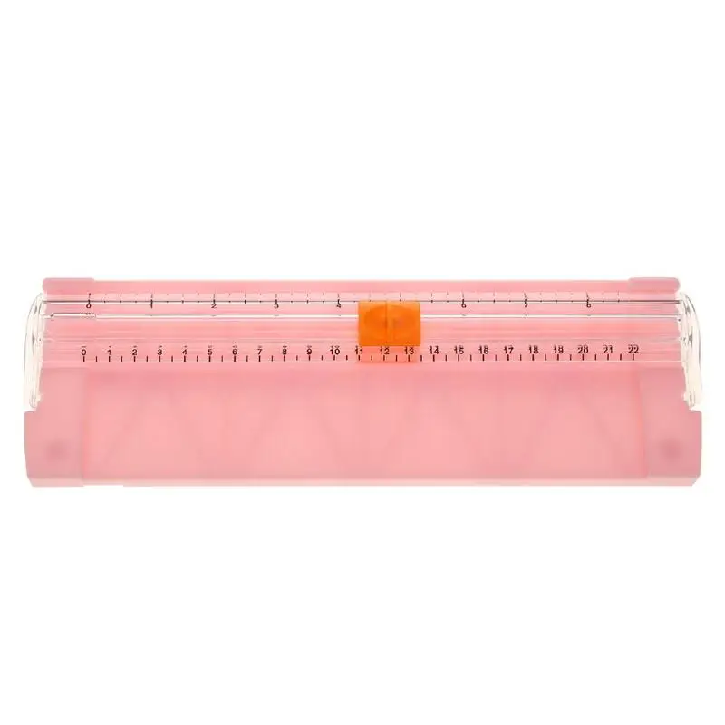 A4/A5 прецизионные бумажные фото триммеры резаки гильотина с выдвижной линейкой для этикетки с фото бумаги режущий инструмент мат машина - Цвет: Розовый