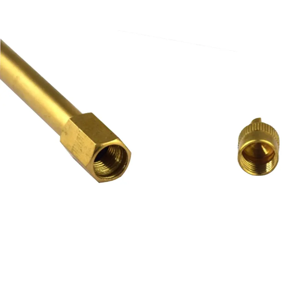 100mm Auto Car Truck Brass Wheel Tire Valve Stem Extension Caps Extender Brass Color