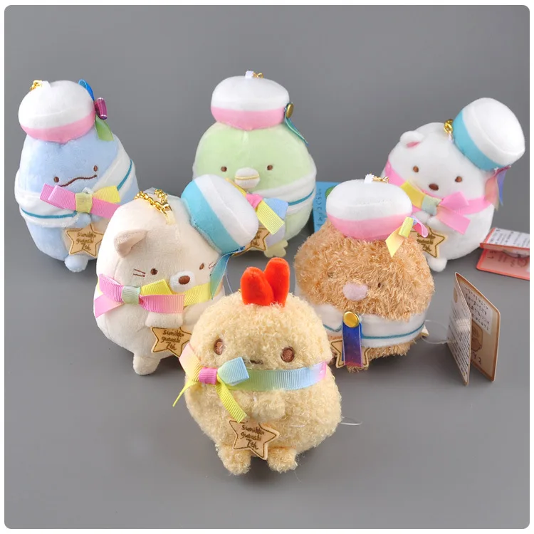 Прекрасный мультфильм аниме юбилей Sumikko Gurashi уголок био мягкая плюшевая брелок подвеска игрушки сумка Рождественская кукла в подарок