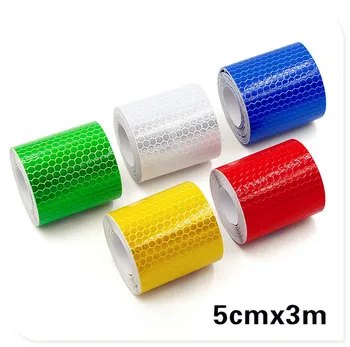 

5cm Car Reflective Tape Stickers Warning Safety Styling for HONDA CBR500R CB500F X GROM RC51 RVT1000 SP-1 SP-2 CRF1000L