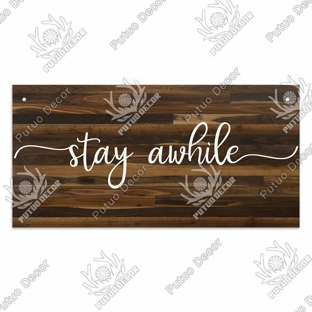 Putuo Decor Home Wooden Signs Family Wood Pendant Decorative Plaque for Friendship Home Sweet Home Room Sign Wall Decoration WP3830
