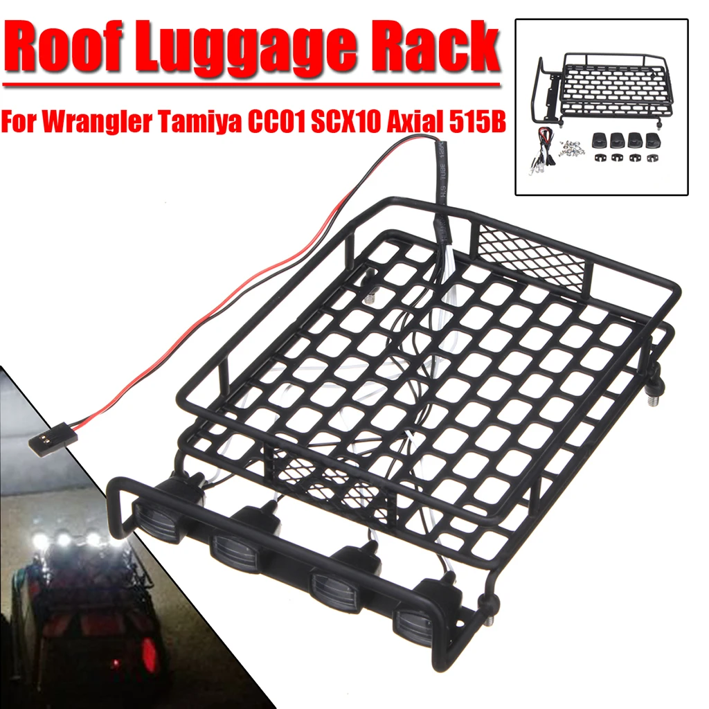 

Car Roof Rack Large Size Roof Rack Luggage Carrier with 4 LED Light