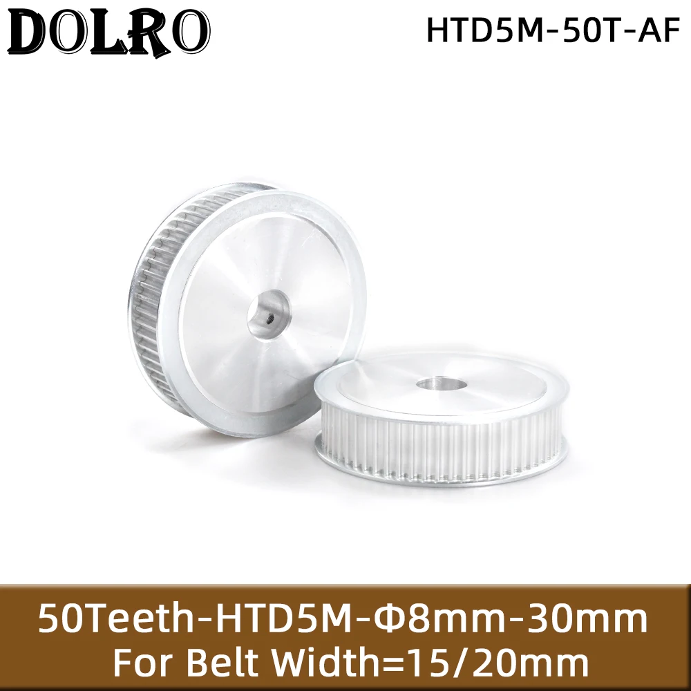HTD5M 50 Teeth Synchronous Timing Pulley Bore 8/10/12/14/15/16/17/18/19/20/22/24/25/28mm for Width 15/20mm Belt AF Keyway | Обустройство