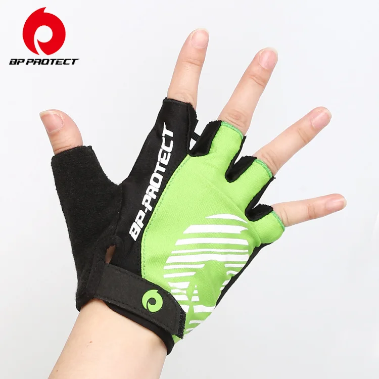 Перчатки для велоспорта HandCrew на открытом воздухе guantes ciclismo, велосипедные гоночные перчатки с полупальцами, велосипедные перчатки для мужчин и женщин - Цвет: Green-white