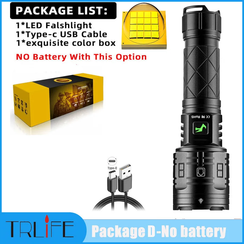 mini flashlights XHP160 Most Powerful Flashlight 16-core Light Brightest Lantern Zoomable 26650 Camping USB Rechargeable Tactical Hunting Torch penlight torch Flashlights