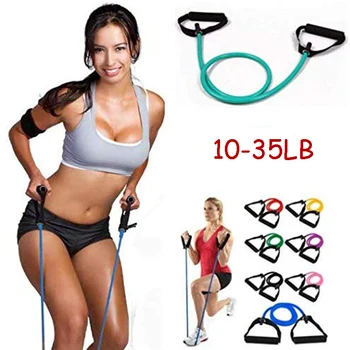 

10-35LB Yoga Elastic Bands 120cm Tensile Expander Resistance Rope for Pliates Fitness Gym Workout Stretch Training Equipment