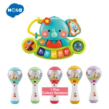 HOLA 3135& 3125 многофункциональный электронный орган с животным звуком светильник песни и детские музыкальные погремушки детские колокольчики ручные колокольчики
