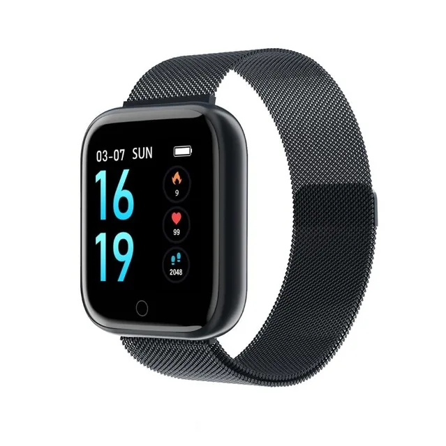 Steel Black Женские водонепроницаемые Смарт-часы P70 P68 Plus Bluetooth Smartwatch для Apple IPhone Xiaomi монитор сердечного ритма фитнес-трекер - Цвет: Steel Black