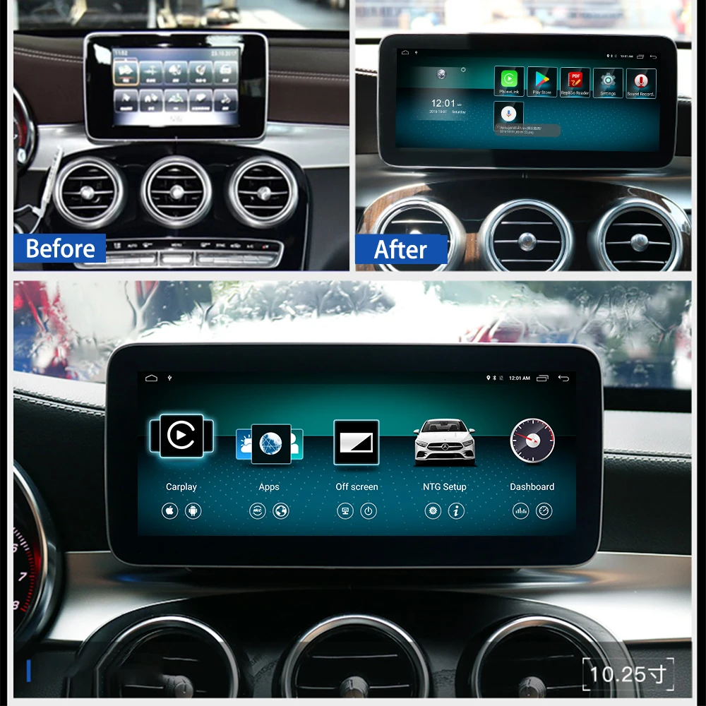 Автомобильный мультимедийный плеер стерео gps DVD Радио Навигация Android экран для Mercedes Benz GLC класс X253 C253 GLC300 GLC350 GLC200