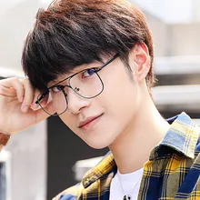 Женские Мужские очки, компьютерные очки, модные очки с защитой от синего излучения, прозрачные линзы, очки в металлической оправе, женские очки