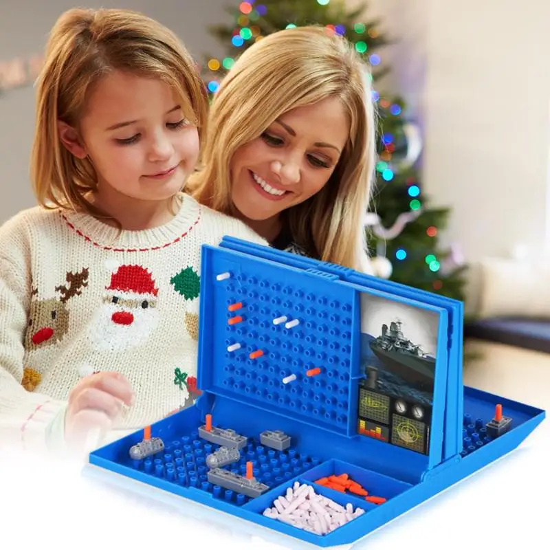 

Sea Battle Traditional Toys Battleships Sea Battle Traditional Family Fun Combat Strategy Board Game for Children Board Game