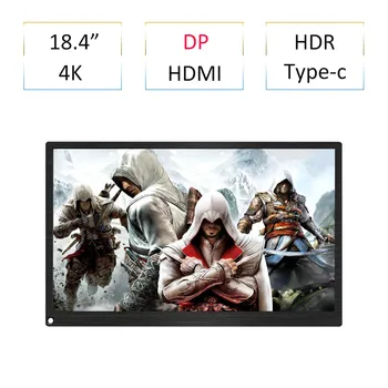 

18.4" HDMI 4K Computer Monitor Support For TNT Huawei EMUI Sansumg DEX Phone HDR Gaming Monitor For PS4 XBOX Switch PC Laptop