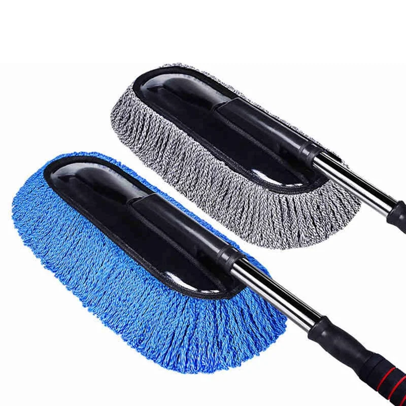 

Car Retractable Wax Tow Microfiber Car Dust Cleaning Brush Car Care Universal Cleaning Brush Inside And Outside The Car