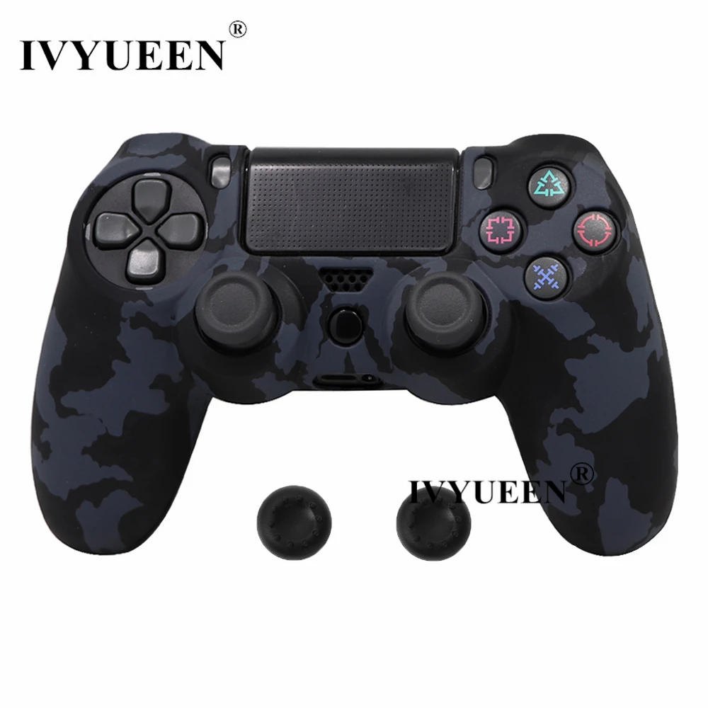 IVYUEEN 10 шт. силиконовый защитный чехол для sony playstation 4 PS4 DS4 Pro тонкий беспроводной контроллер Крышка Аксессуары для игр