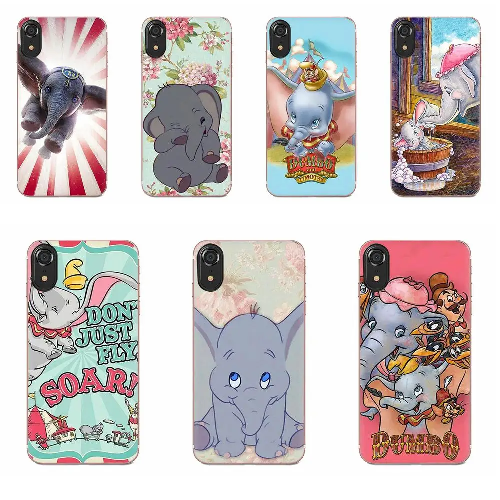 Dumbo милый слон для samsung Galaxy Note 5 8 9 S3 S4 S5 S6 S7 S8 S9 S10 5G mini Edge Plus Lite Мягкий ТПУ чехол