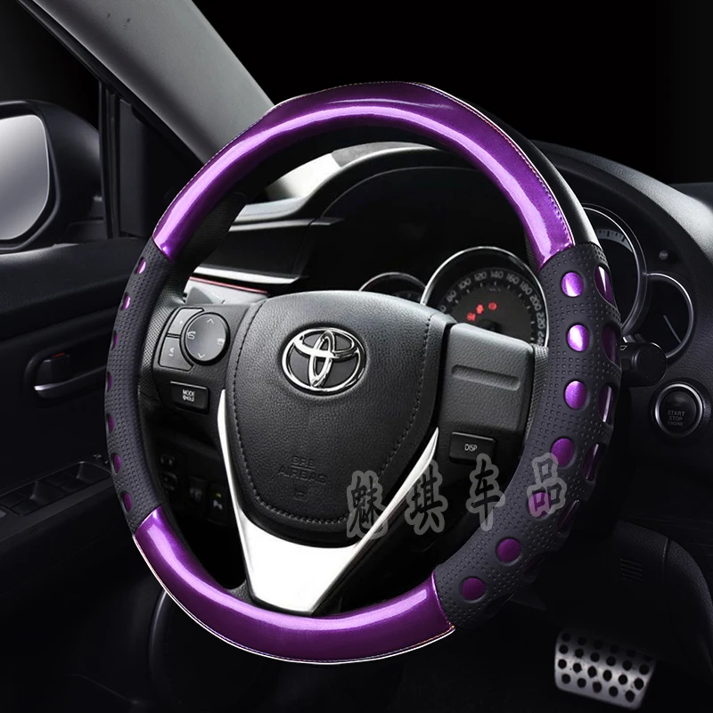 Подходит для Toyota Corolla Cause Dazzle RAV4 Prado Kai Mei Ruei Hann Highlander Reiz автомобильный чехол для рулевого колеса