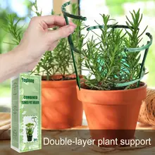 

Plant Support Plant Stakes Half Round Plant Support Ring Plant Cage Holder Flower Pot Climbing Trelli For Plant Flower Vegetable